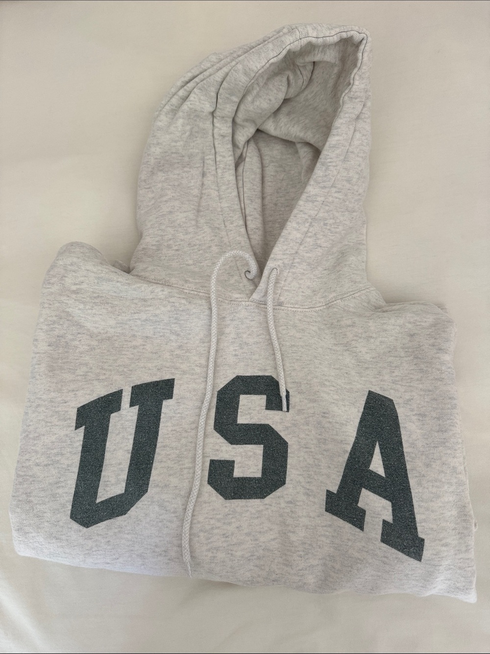 Brandy Melville Light Gray USA Hoodie